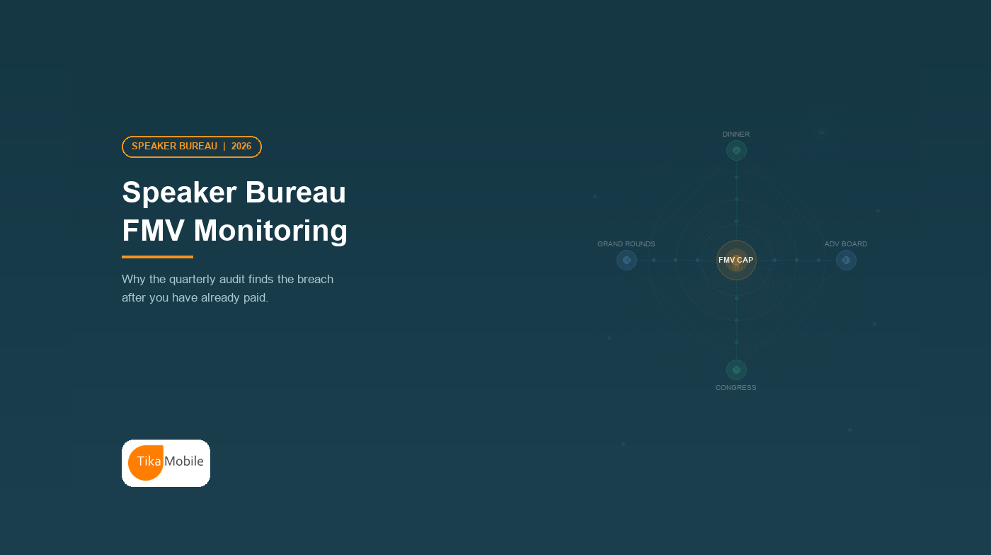 Speaker Bureau FMV Monitoring: Why Audits Come Too Late